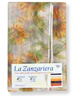 TENDA rete ZANZARIERA da esterno piombata GIRASOLE cm.150X250