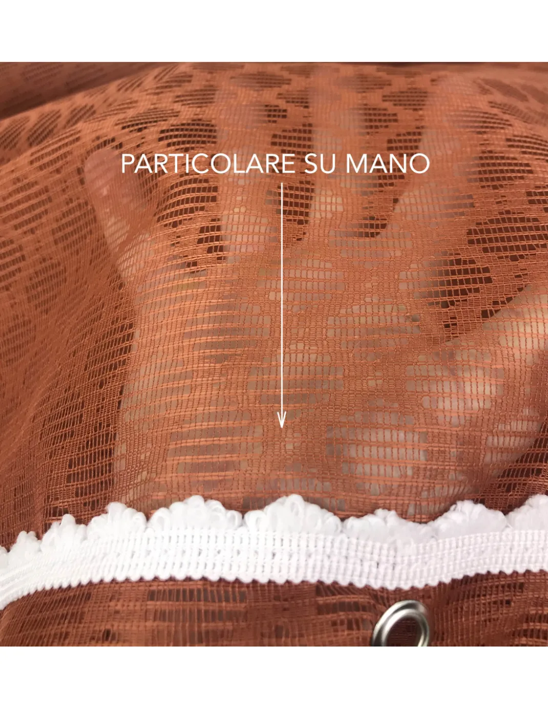 TENDA rete ZANZARIERA da esterno GIARDINO BALCONE rombo unito RUGGINE cm.150X250 qualità extra