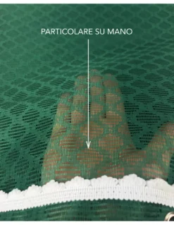 TENDA rete ZANZARIERA da esterno GIARDINO BALCONE rombo unito VERDE cm.150X250 qualità extra