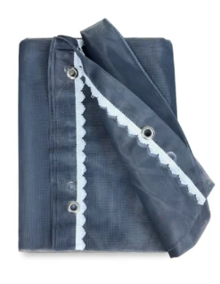 TENDA rete zanzariera MARQUISETTE da esterno piombata in 8 misure diverse unito GRIGIO
