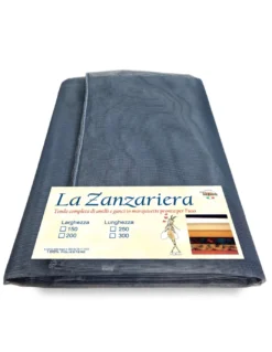TENDA rete zanzariera MARQUISETTE da esterno piombata in 8 misure diverse unito GRIGIO