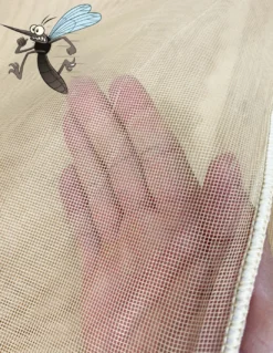 TENDA rete ZANZARIERA MARQUISETTE da esterno piombata in 8 misure diverse unito BEIGE