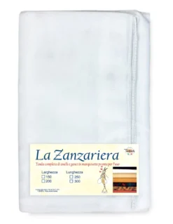 TENDA rete ZANZARIERA MARQUISETTE da esterno piombata in 8 misure diverse unito BIANCO