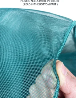 TENDA rete ZANZARIERA MARQUISETTE da esterno piombata in 8 misure diverse unito VERDE