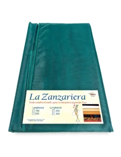 TENDA rete ZANZARIERA MARQUISETTE da esterno piombata in 8 misure diverse unito VERDE