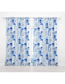 TENDA SANTORINI blu cm.150X280 confezionata MADE in ITALY