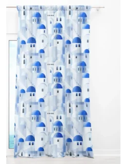 TENDA SANTORINI blu cm.150X280 confezionata MADE in ITALY