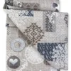 TENDA SHABBY beige cm.150X280 Tirolese confezionata MADE in ITALY
