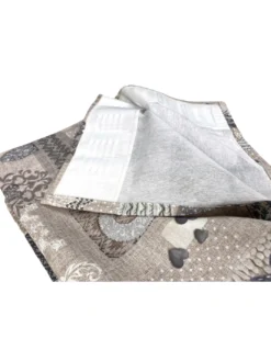 TENDA SHABBY beige cm.150X280 Tirolese confezionata MADE in ITALY