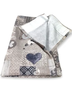 TENDA SHABBY beige cm.150X280 Tirolese confezionata MADE in ITALY