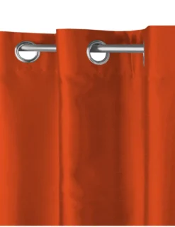TENDA SHAY in tinta unita ARANCIO RUGGINE cm. 140X290 CONFEZIONATA