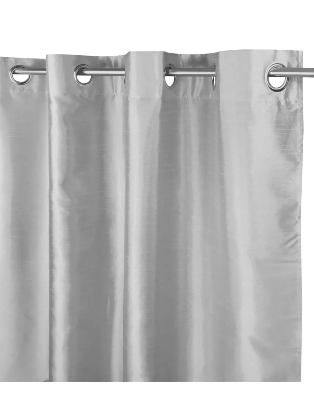 TENDA SHAY in tinta unita GRIGIO PERLA cm. 140X290 CONFEZIONATA