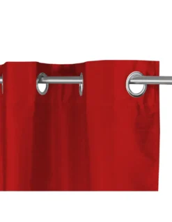 TENDA SHAY in tinta unita ROSSO BORDEAUX cm. 140X290 CONFEZIONATA