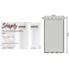 Tenda Simply Effetto Lino 140x300 cm Beige - Tinta Unita Semitrasparente - Poliestere con Anelli - Stile Moderno