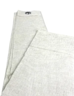 Tenda Simply Effetto Lino 140x300 cm Beige - Tinta Unita Semitrasparente - Poliestere con Anelli - Stile Moderno