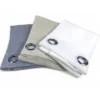 Tenda Simply Effetto Lino 140x300 cm Grigio - Tinta Unita Semitrasparente - Poliestere con Anelli - Stile Moderno