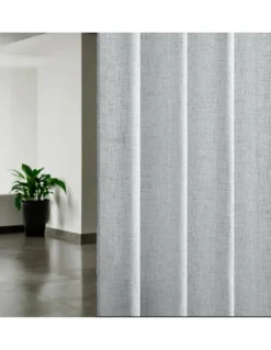 Tenda Simply 2.0 Grigia - 200x300 cm Effetto Lino - con Fettuccia per Bastoni o Binari - Tinta Unita Elegante