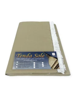 TENDA SOLE DA esterno GIARDINO balcone BEIGE Unito in Acrilico CONFEZIONATA in 6 Misure