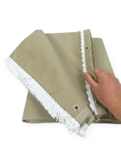 TENDA SOLE DA esterno GIARDINO balcone BEIGE Unito in Acrilico CONFEZIONATA in 6 Misure