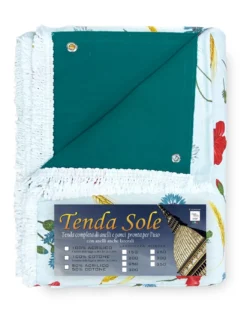 TENDA SOLE da esterno GIARDINO stampata PAPAVERI confezionata