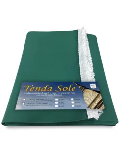 TENDA Sole da ESTERNO GIARDINO Balcone UNITO VERDE confezionata LARGA 2 METRI