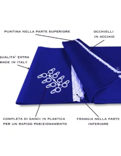 TENDA Sole da ESTERNO Giardino BALCONE Unito BLU Confezionata
