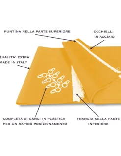 TENDA Sole da ESTERNO Giardino BALCONE Unito GIALLO Confezionata