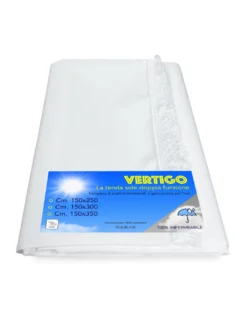 TENDA SOLE VERTIGO da esterno GIARDINO balcone BIANCO UNITO impermeabile e idrorepellente