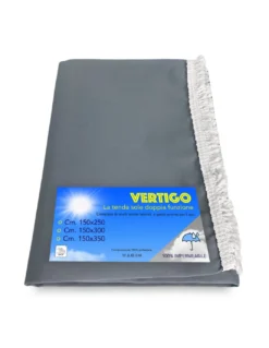 TENDA SOLE VERTIGO da esterno GIARDINO balcone GRIGIO UNITO impermeabile e idrorepellente