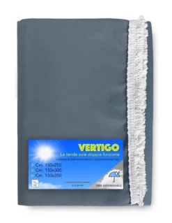 TENDA SOLE VERTIGO da esterno GIARDINO balcone GRIGIO UNITO impermeabile e idrorepellente