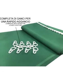 TENDA SOLE VERTIGO da esterno GIARDINO balcone VERDE UNITO impermeabile e idrorepellente
