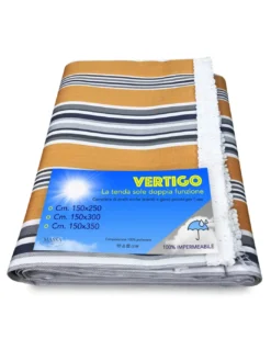 TENDA SOLE VERTIGO da esterno GIARDINO balcone RIGHINO GIALLO impermeabile e idrorepellente
