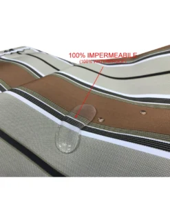 TENDA SOLE VERTIGO da esterno GIARDINO balcone RIGHINO MARRONE impermeabile e idrorepellente