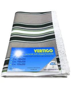 TENDA SOLE VERTIGO da esterno GIARDINO balcone RIGHINO VERDE impermeabile e idrorepellente