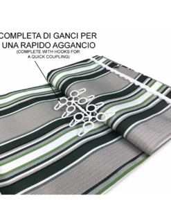 TENDA SOLE VERTIGO da esterno GIARDINO balcone RIGHINO VERDE impermeabile e idrorepellente