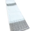 TENDA tendaggio EGITTO con PIZZO macramè grigio cm. 140x290