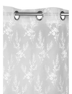 TENDA tendaggio ISABEL bianco cm. 140X280 CONFEZIONATA in PIZZO jacquard