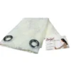 TENDA tendaggio ISABEL panna cm. 140X280 CONFEZIONATA in PIZZO jacquard