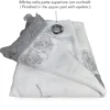 TENDA tendone PIZZO MACRAMÈ FIORE grigio CM.140X280 confezionata