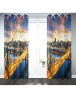 TENDA tendone TENDAGGIO CITY confezionata cm. 140x290 NEW YORK Ponte di Brooklyn