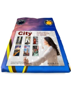 TENDA tendone TENDAGGIO CITY confezionata cm. 140x290 NEW YORK Ponte di Brooklyn