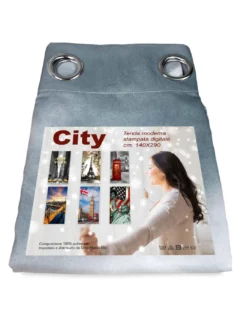 TENDA tendone TENDAGGIO CITY confezionata cm. 140x290 LONDRA Telephone Notte