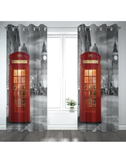 TENDA tendone TENDAGGIO CITY confezionata cm. 140x290 LONDRA Telephone Notte