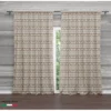 TENDA TIROLESE BEIGE MAGLIA cm.160X300 confezionata MADE in ITALY misto lino