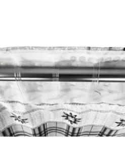 TENDA TIROLESE COASSOLO GRIGIO in stile montanaro CM. 150X280 made in italy