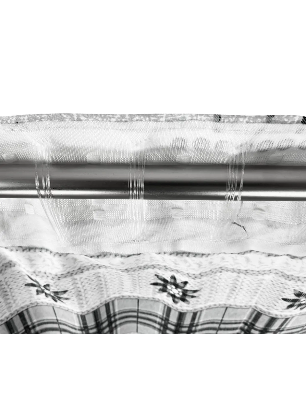 TENDA TIROLESE COASSOLO GRIGIO in stile montanaro CM. 150X280 made in italy