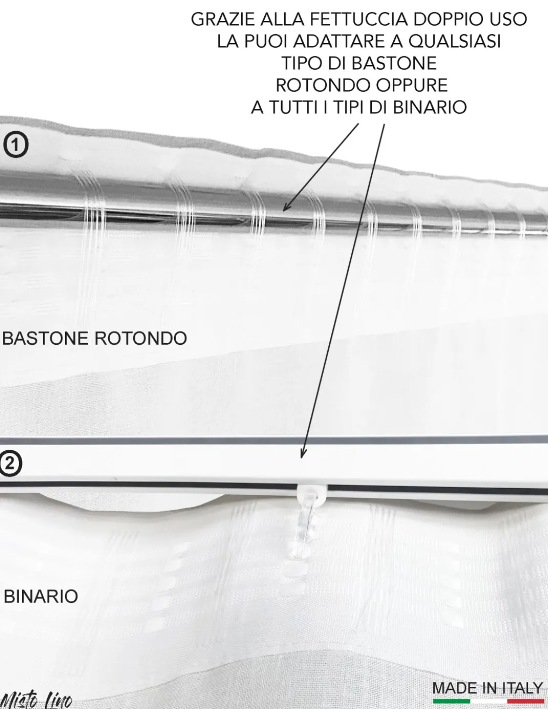 TENDA TIROLESE COASSOLO GRIGIO in stile montanaro CM. 150X280 made in italy
