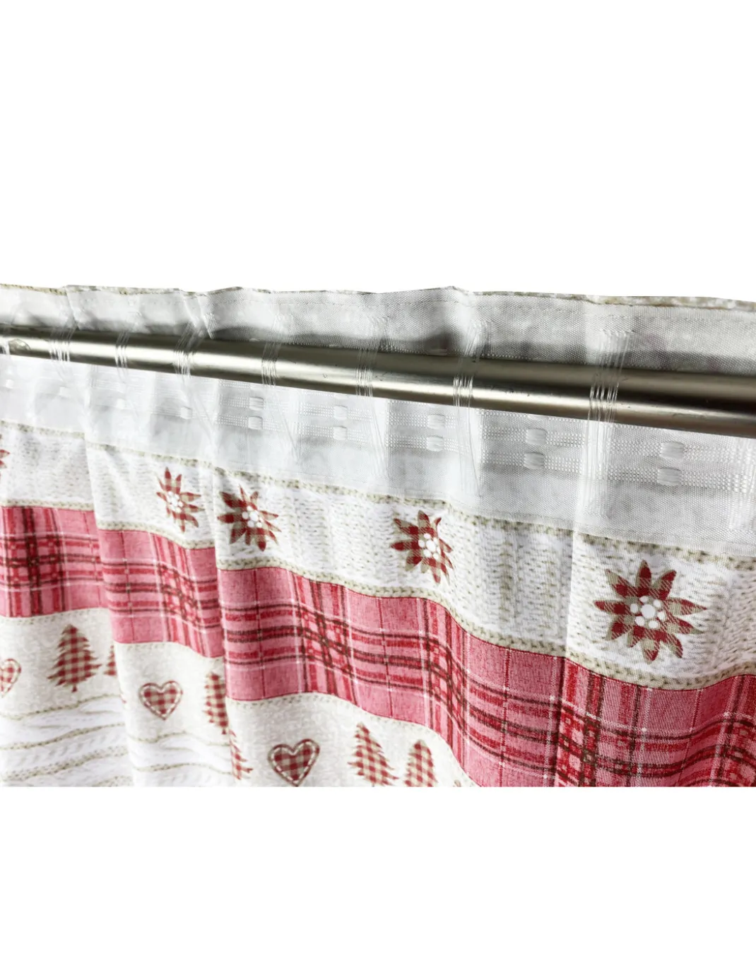 TENDA TIROLESE COASSOLO ROSSO in stile montanaro CM. 150X280 made in italy
