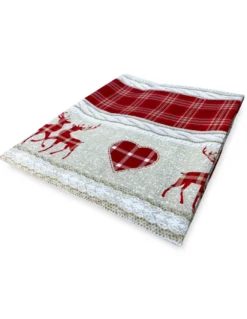 TENDA TIROLESE COASSOLO ROSSO in stile montanaro CM. 150X280 made in italy
