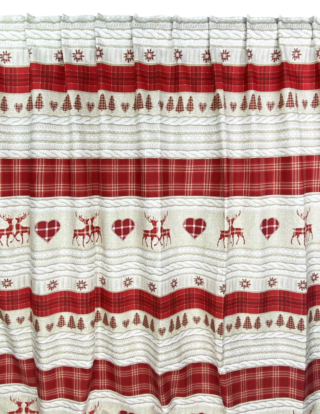 TENDA TIROLESE COASSOLO ROSSO in stile montanaro CM. 150X280 made in italy